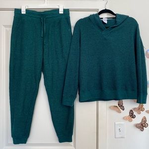 Stars Above waffle knit set with hoodie top